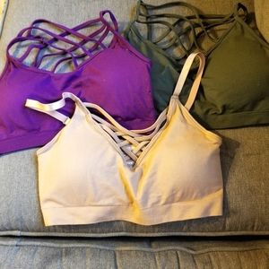Lot of 3 sport bras